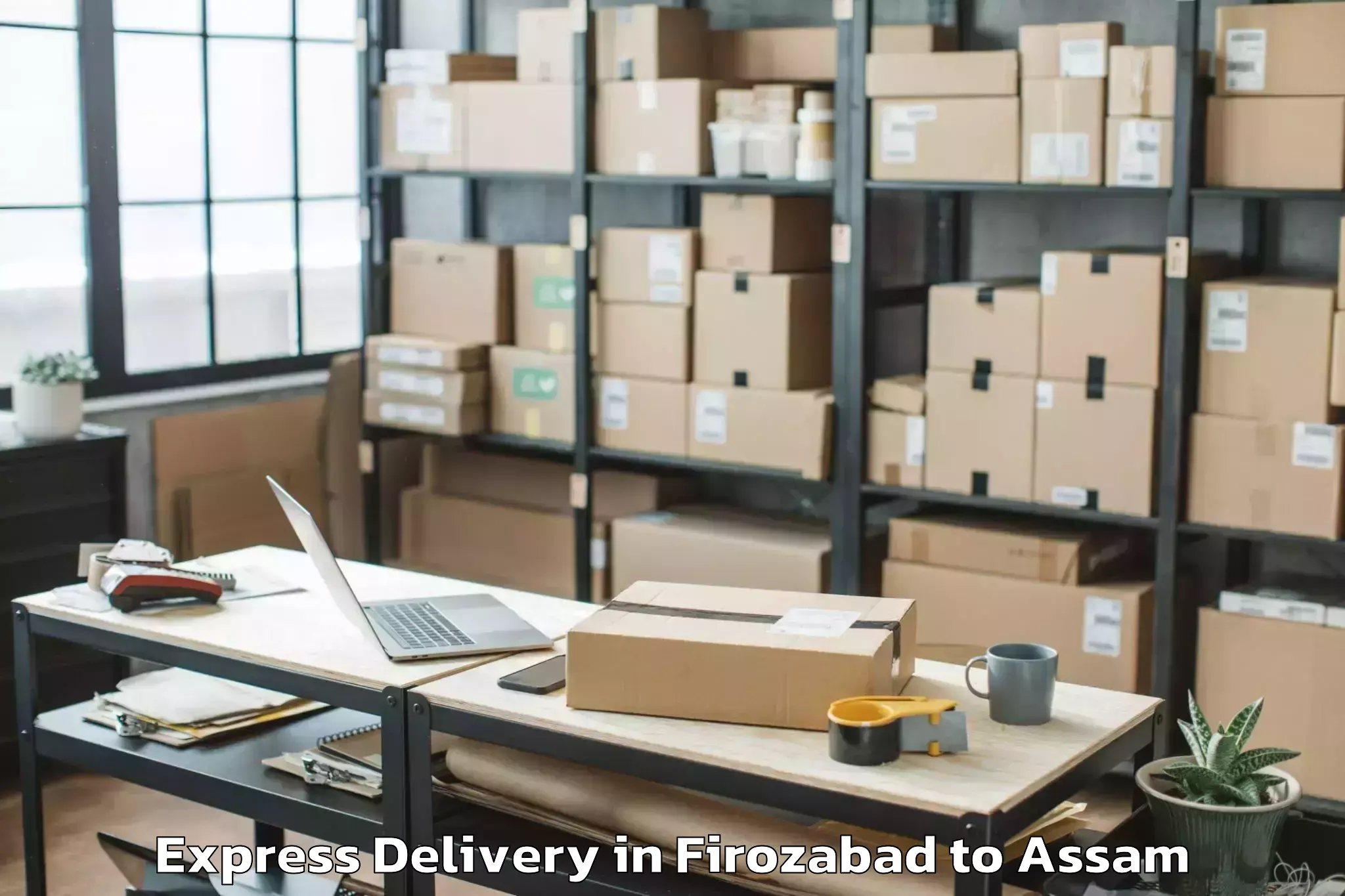 Book Firozabad to Baihata Chariali Express Delivery Online